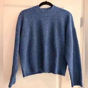 Club Monaco Blue Ribbed Women's Sweater
